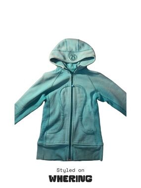 lululemon athletica Aqua Blue Hoodie Jacket